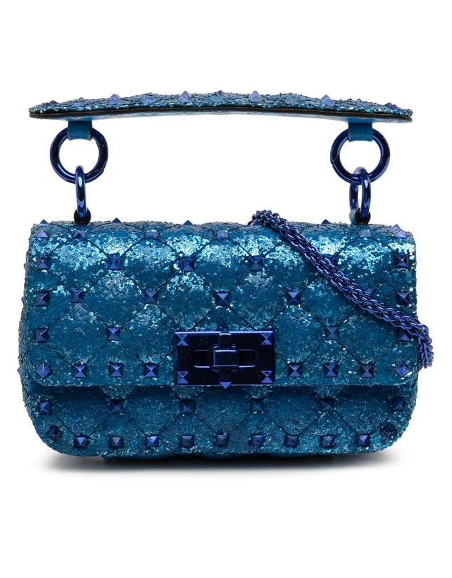 Pre-Loved by Azura Reborn - Pre-Loved Mini Glitter Rockstud Spike Satchel