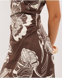 Calli - Gwen Floral Midi Dress