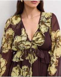 The Fated - Kyla Printed Mini Dress