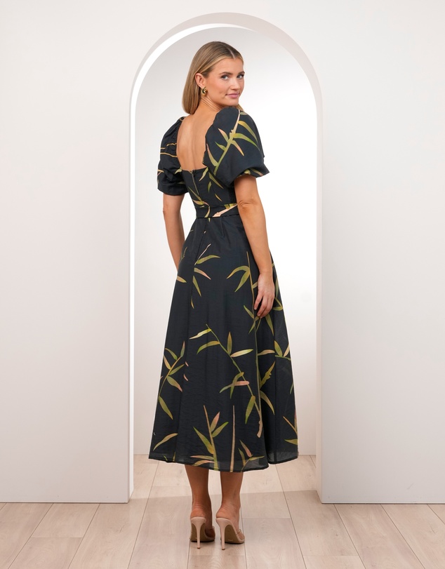 Pilgrim - Quoko Puff Sleeve Midi Dress