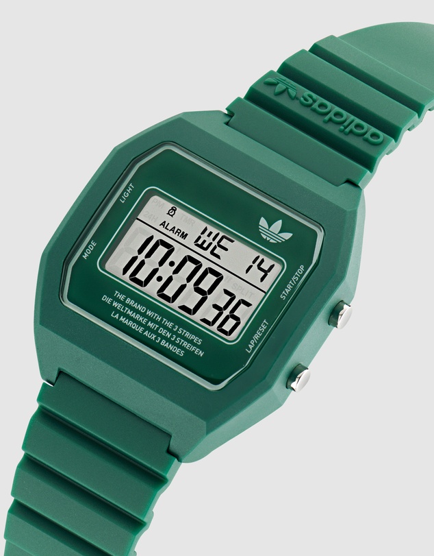 adidas Originals - Digital Two Green Resin Watch