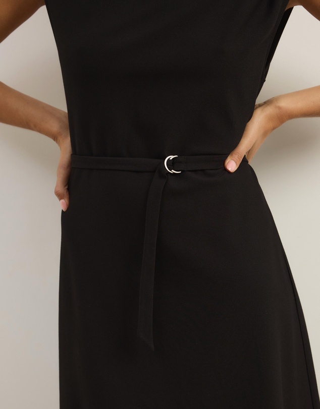 Atmos&Here - Luna Slash Neck Midi Ponte Dress