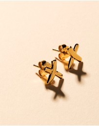 Najo - Kiss Stud Gold Earring