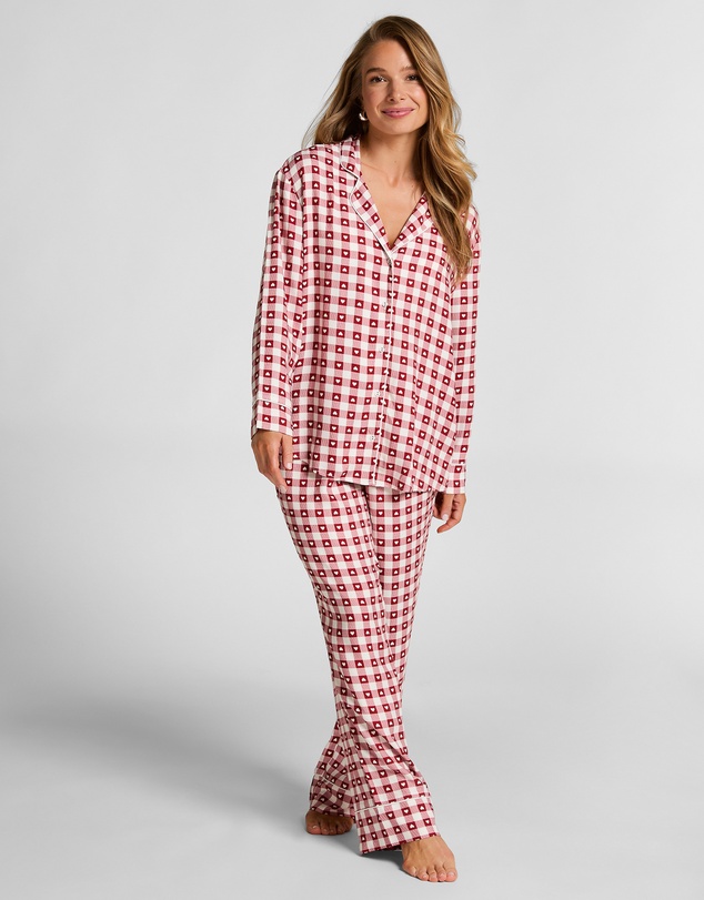Hunkemoller - Long Sleeve Twill Print PJ Set
