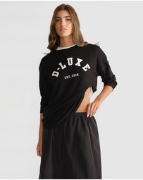 Decjuba - D-Luxe Long Sleeve Logo Top