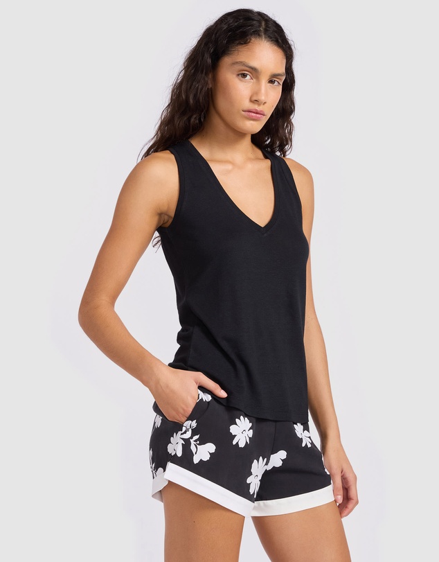 Seafolly - Slub Linen V Neck Tank Top