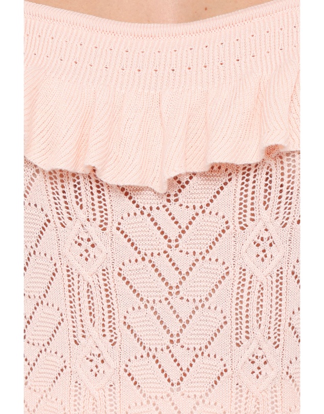 Petal & Pup - Felicia Lace Pointelle Top - Pale Pink