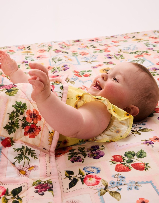 Kip&Co - Sweet Life Organic Cotton Baby Fitted Sheet Cot - Babies
