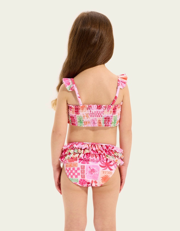 Seafolly - Summer Paradise Shirred Bikini - Kids