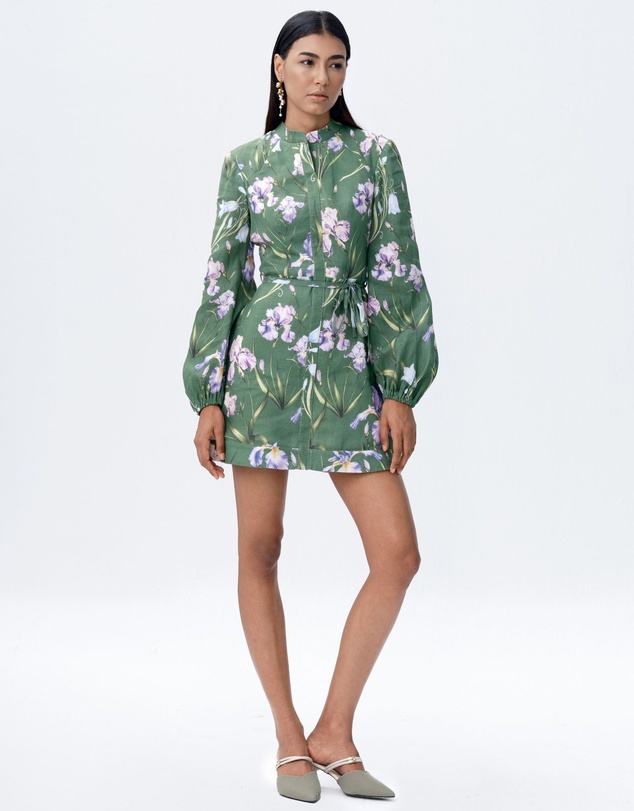 JUSTIN TONG - Eira Linen Mini Dress
