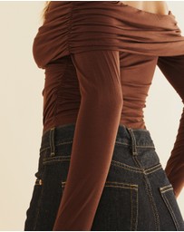 Atmos&Here - Off Shoulder Bamboo Top