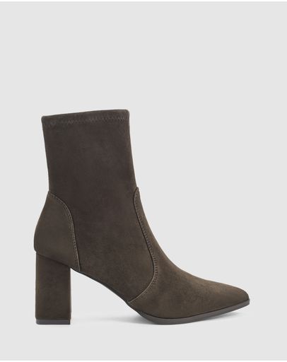 Chocolate Brown Stretch Suede
