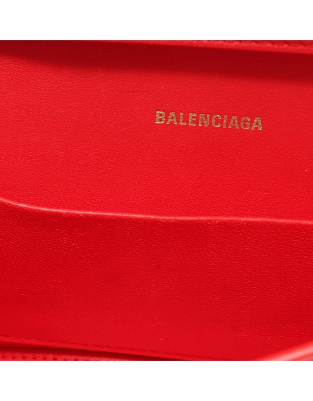 Balenciaga - Pre-Loved Calfskin Hourglass Wallet On Chain