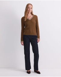 Sportscraft - Merino Cable V Neck Sweater