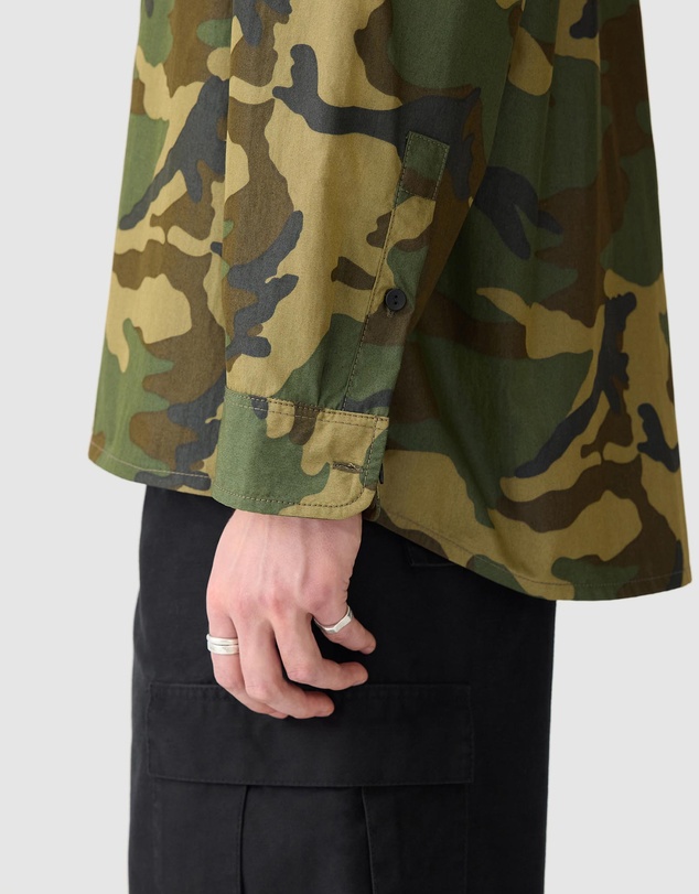 Bassike - Drop Shoulder Camo Shirt