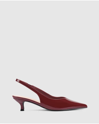 Verali - Lush Slingback Kitten Heels