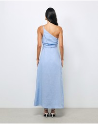 AERE - Lettie One Shoulder Maxi Dress