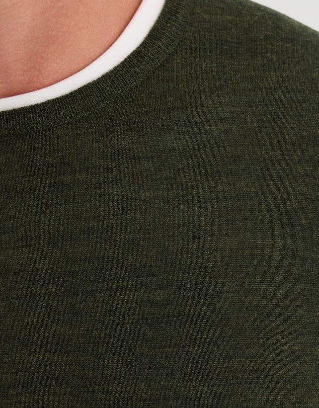 Oxford - Crew Neck Pure Wool Pullover