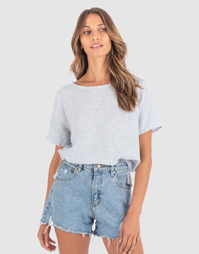 CAMIXA - Teena Linen T-shirt Top
