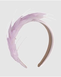 Max Alexander - Lilac Feathers Racing Fascinator Headband