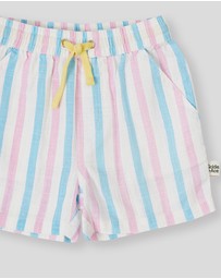Goldie + Ace - Playtime Stripe Noah Shorts- ICONIC EXCLUSIVE- Babies-Kids