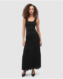 Seed Heritage - Fine Rib Knit Panel Maxi Dress