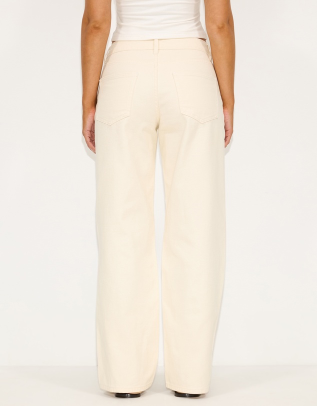 Dazie - Beja Mid Rise Spliced Straight Jeans