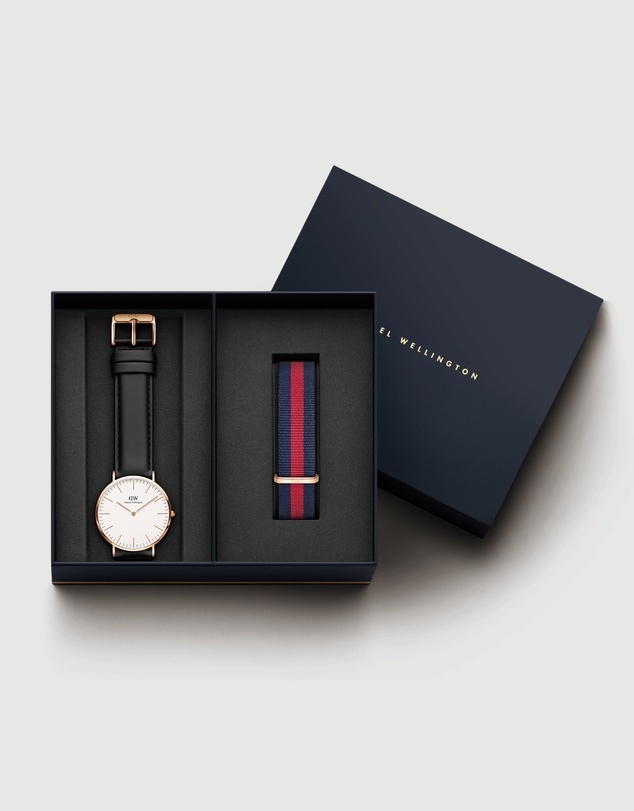 Daniel Wellington - Gift Set - Classic Sheffield 40mm + Nato Strap Oxford