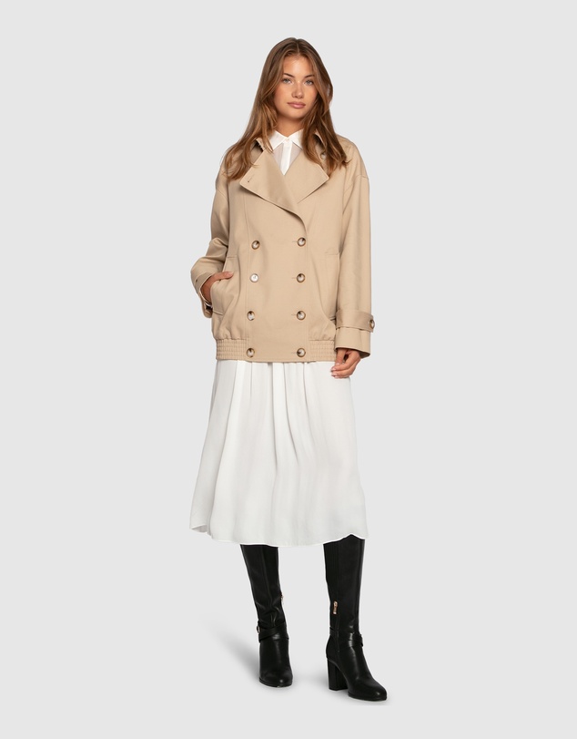 Belle & Bloom - Weekend Trench Bomber Jacket