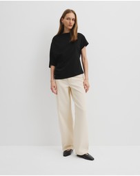 Country Road - Australian Cotton One Shoulder T-shirt