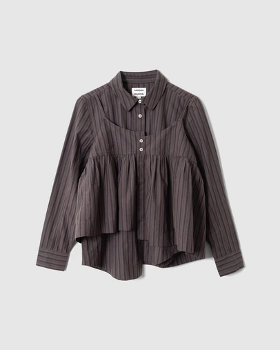 Damson Madder - Indie Double Layer Shirt With Cami