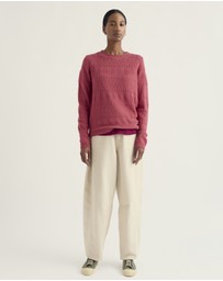 Seasalt - Seasalt Cornwall Pink Kinter Organic Cotton Jumper