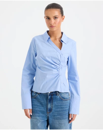 Calli - Caden Asymmetrical Button Through Shirt