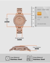Fossil - Jesse Rose Gold-Tone Analogue Watch