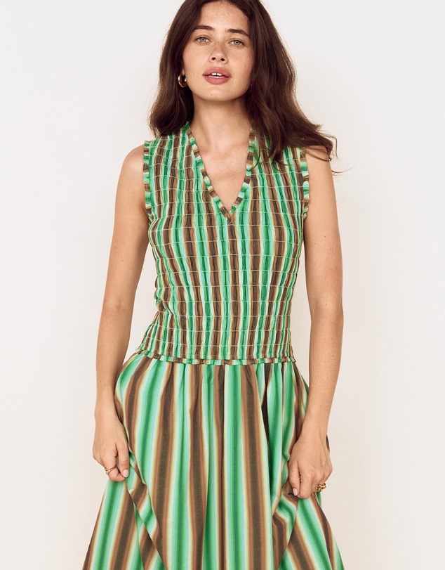 MINKPINK - Rue Shirred Midi Dress