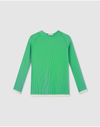Zulu & Zephyr Mini - Mini Stripe Rib Rashie - Kids-Teens