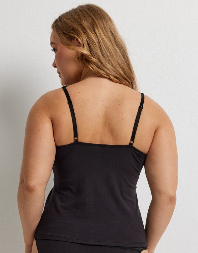 Kayser - Daily Essentials Cotton & Floral Lace Cami ( 465 )