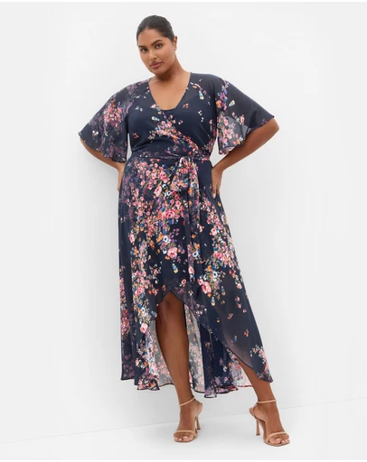 City Chic - Lovers Lane Print Dress