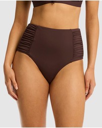 Sea Level Australia - Essentials Edit High Waist Gathered Side Pants