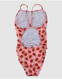Salty Johnson - Strawberry Kisses Thin Strap One Piece