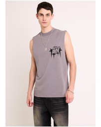 Black Noise White Rain - Asteroid Muscle Tank