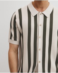 Country Road - Organically Grown Cotton Stripe Knit Shirt