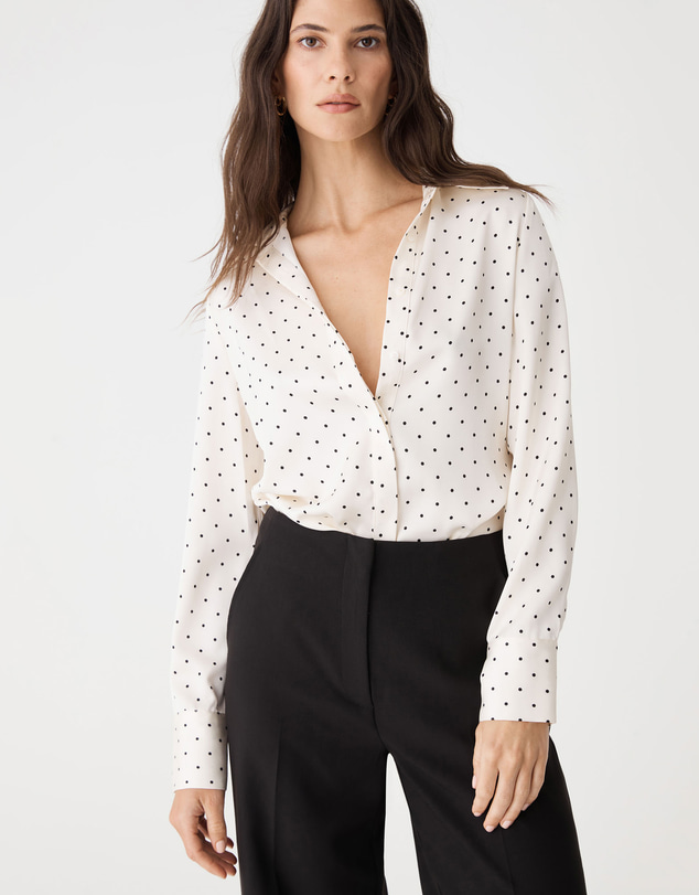 Forcast - Courtney Satin Spot Shirt