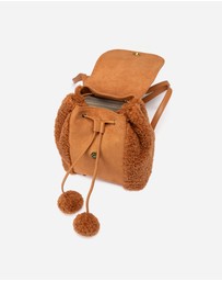 Ozwear Connection Uggs - Ugg Pompom Fluffy Backpack