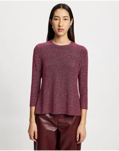 Lindsay Nicholas New York - Disco Glitter Top
