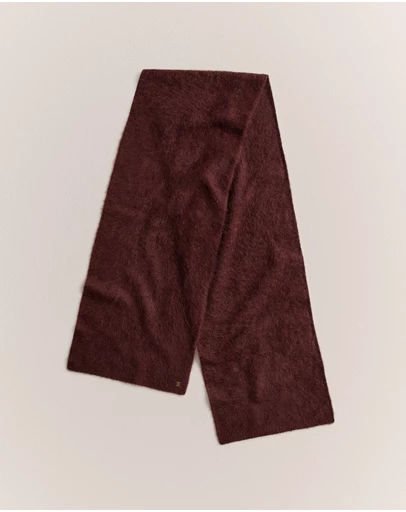 Trenery - Brushed Alpaca Scarf in Espresso