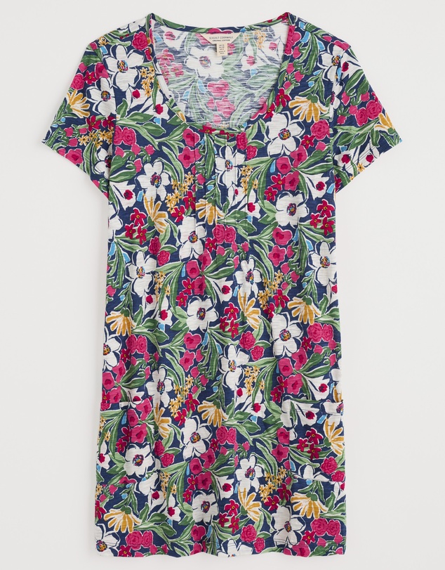 Seasalt - Seasalt Cornwall Multi Busy Lizzy Short Sleeve Tunic