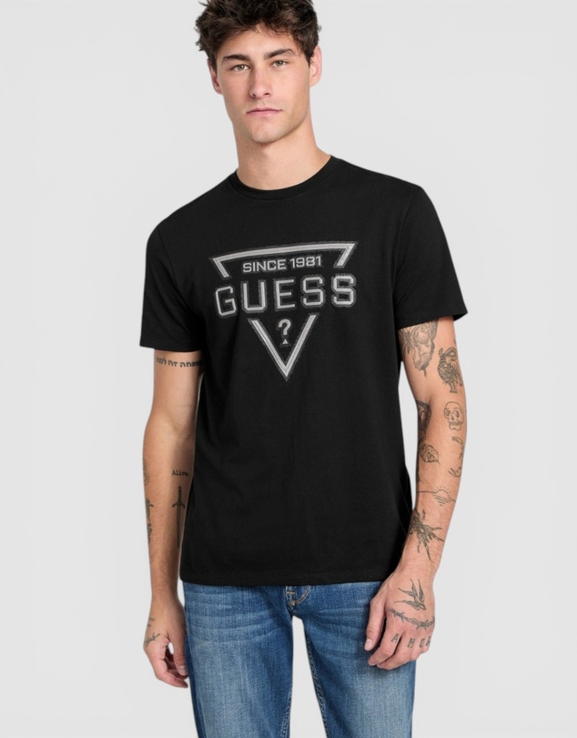 GUESS - Eco Painted Triangle T-Shirt