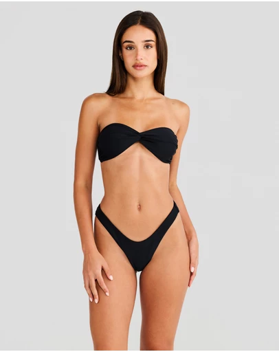 Vacay Swimwear - Positano Bottom Black