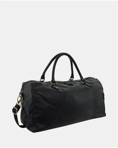 Pierre Cardin - Pierre Cardin Smooth Leather Overnight Bag